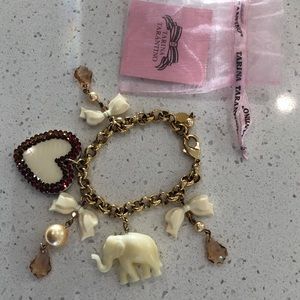 Tarina Tarantino Elephant Charm Bracelet
